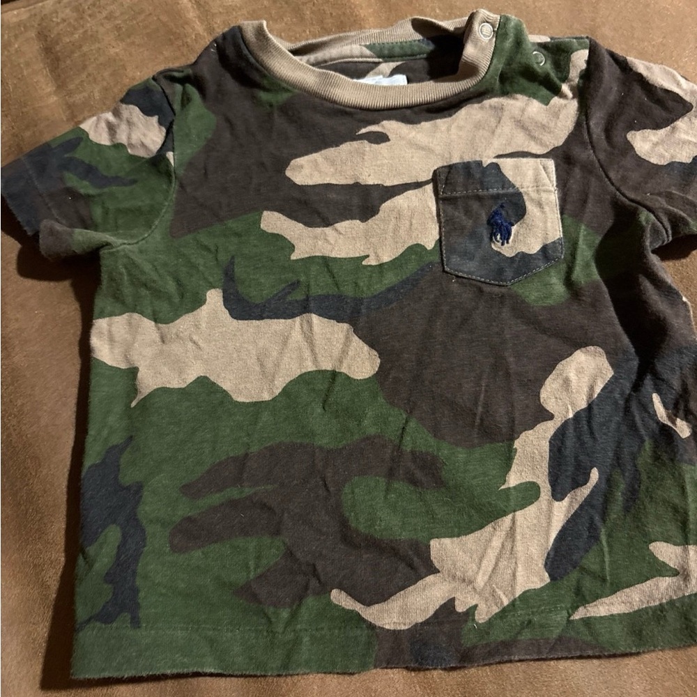 Polo by Ralph Lauren Green Camo Kids Tee